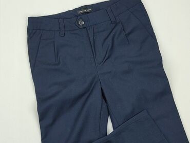 spodnie z wysokim stanem mom jeans: Material trousers, Reserved, 9 years, 128/134, condition - Very good