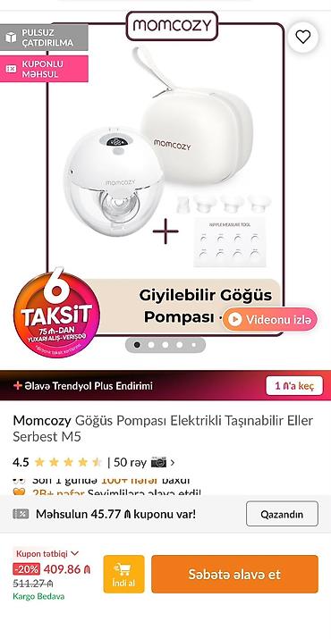 Uşaq dünyası: ☀️Sudsagan aparat 220 azn satilir 1-2 defe istifade edilib qutudadir — 5