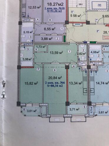 срочно в связи с переездом: 2 комнаты, 80 м², Элитка, 10 этаж, ПСО (под самоотделку)