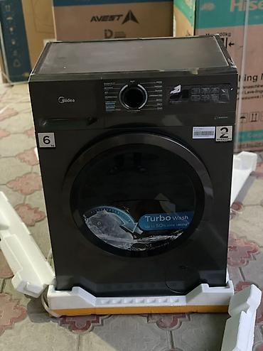 6: Стиральная машина Midea 6kg - Загрузка: 6 кг - Цвет: графит/черный — 6