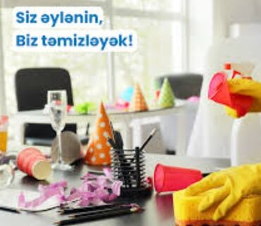 Tikinti ixtisasları: Salam.Temizlik isinen məşğulam ev,ofis,obyekt fərq etməz qiymet