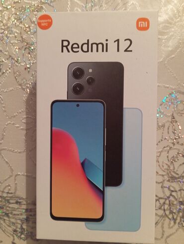 telefon aksesuarlari: Xiaomi Redmi 12, 256 GB, rəng - Qara