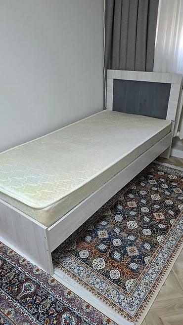 Односпальная кровать, Новый, С матрасом, длина - 200 см