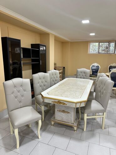 Masa və oturacaq dəstləri: Qonaq otağı üçün, Yeni, 6 stul — 3