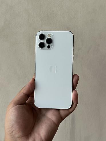 Мобильные телефоны и аксессуары: IPhone 12 Pro, Б/у, 512 ГБ, Matte Silver, Защитное стекло, Чехол, 100 % — 1