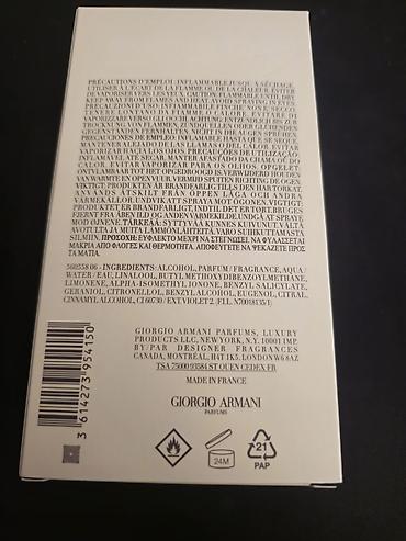 Gözəllik və sağlamlıq: "Acqua di Giò Parfum" hədiyyə edilib. Qutusu açılıb və ətirin qoxusunu — 4