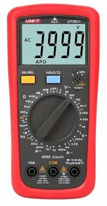 Multimetrlər və testerlər: Unit UT39C+ Rəqəmsal Multimetr UT39C+ seriyası elektrik sahəsi üçün — 1