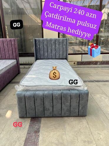 Çarpayılar: Yeni, Təknəfərlik çarpayı, Bazalı, Matras ilə, Siyirməsiz — 6