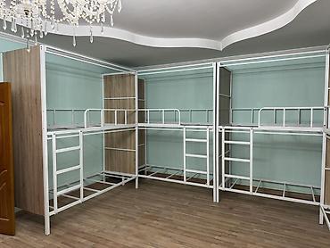 Мебель: Металлические модульные двухъярусные кровати с перегородками — 3