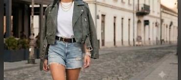 Jakne, Kaputi, Prsluci: Kratka kožna jakna – biker stil - Model: kratka/kratko krojena biker — 7