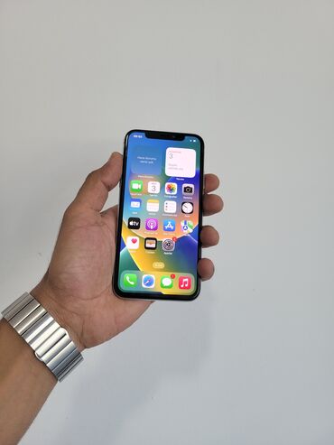 ayfon 17: IPhone X, 64 ГБ, Белый, Отпечаток пальца