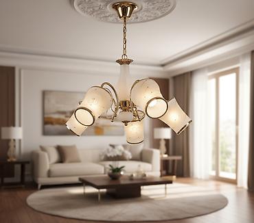 cil ciraqlar: Çılçıraq, 5 lampa, Metal — 3