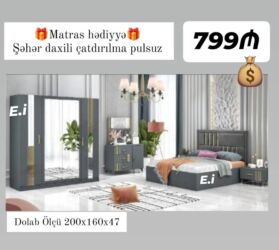 Masa və oturacaq dəstləri: Yataq desti rəng seçimi var