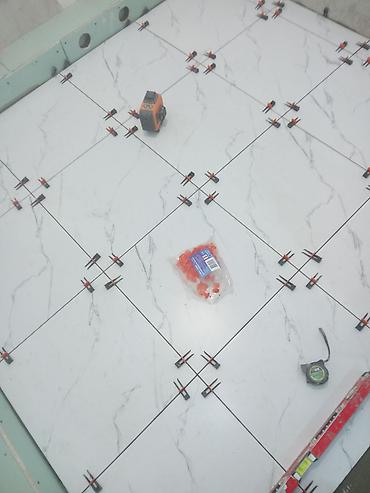 Укладка плитки: Кафель Койом 1000 сом шпаклёвка тартам 120 ламинат 250 — 13