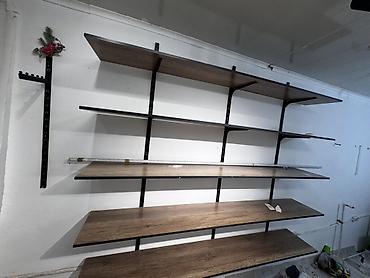 лофтовые столы: Полка для магазина, Б/у, ЛДСП, Самовывоз — 2