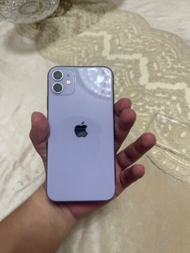 iphone aux: IPhone 11, 64 GB, Deep Purple, Simsiz şarj, Face ID