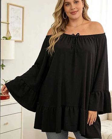 Tunike: Tunike za punije dame – modeli sa otvorenim ramenima - Veličine: XXL — 9