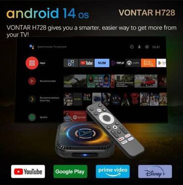 DVD i Blu-ray plejeri: Android TV Box - VONTAR H728 Allwinner- 4/64GB - 8 jezgara procesor — 5