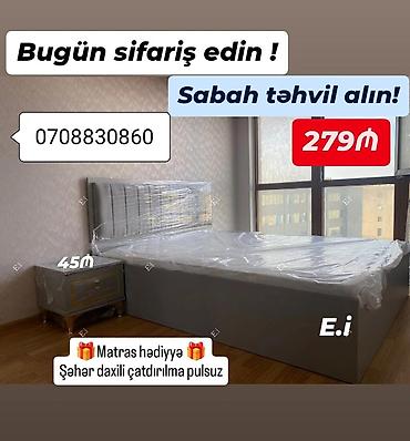 taxt kravat: Yeni, İkinəfərlik çarpayı, Matras ilə — 2