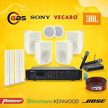 Musiqi mərkəzləri: 📢 Divar və tavan dinamikləri 🎛 Səsgücləndiricilər 🎤 Naqilsiz — 1