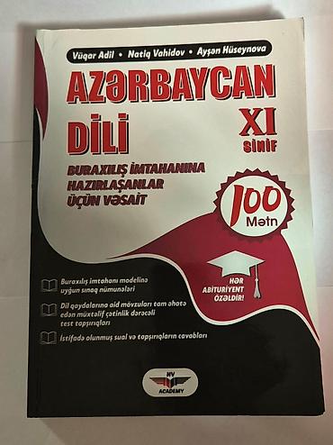 Kitablar və jurnallar: Məhsul: “Azərbaycan Dili – XI sinif” Buraxılış imtahanı üçün mətn tezt — 1