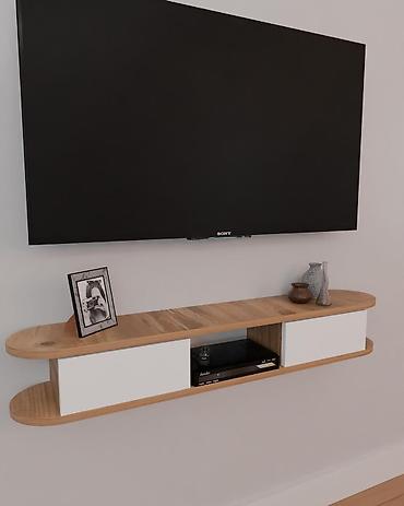 Ostali nameštaj: Zidna TV polica – moderni viseći konzolni element Zidna polica Verona — 3