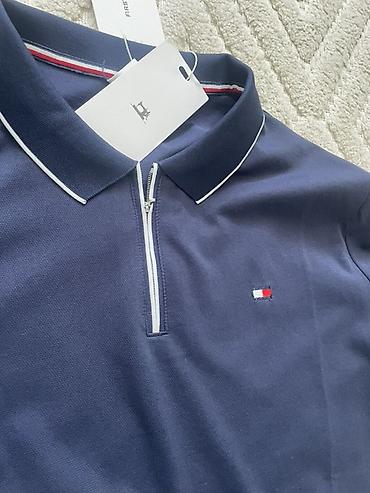 tommy helfiger: Мужская футболка, M, Tommy Hilfiger, Новый, цвет - Синий, Самовывоз — 3