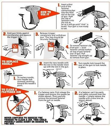 Heftalice: ESCA e-77 Standard Tag Gun – pištolj za etiketiranje tekstila - — 3