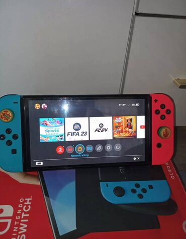 фифа 2022: Nintendo Switch Oled в полной комплектации не прошита, все игры на