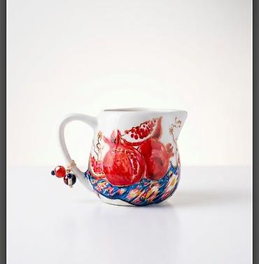 Qab-qacaq və mətbəx ləvazimatları: Çay dəsti, rəng - Qırmızı, Farfor — 4