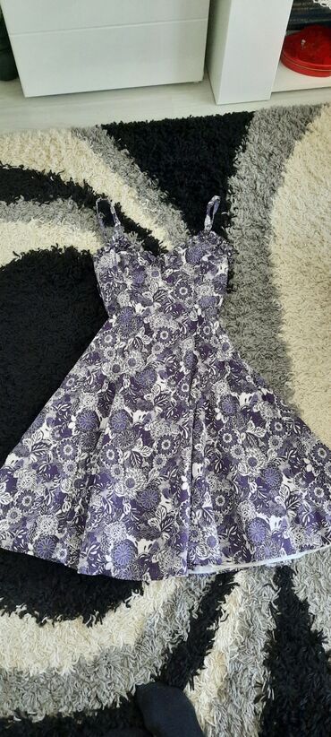 satenska haljina na bretele: L (EU 40), bоја - Šareno