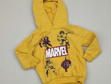 żółty sweterek dla dziewczynki: Bluza, Marvel, 3-4 lat, 98-104 cm, stan - Dobry