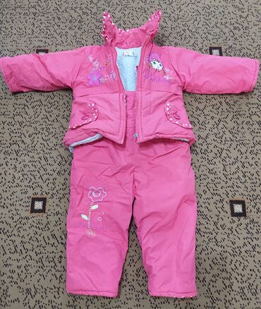 Верхняя одежда: Комбинезон + куртка розовая размер 12 - 200 с. Майки на девочку