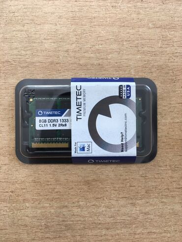 ddr4 3200: Оперативдик эс-тутум, Жаңы, 8 ГБ, DDR3, Ноутбук үчүн