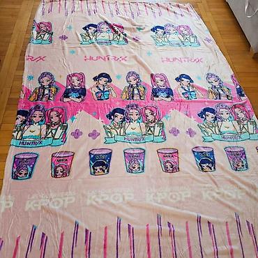 muzicki tepih za decu: K-Pop ćebe 220 × 150 cm 💗💜 Prelepo i nežno ćebe sa atraktivnim K-Pop — 5