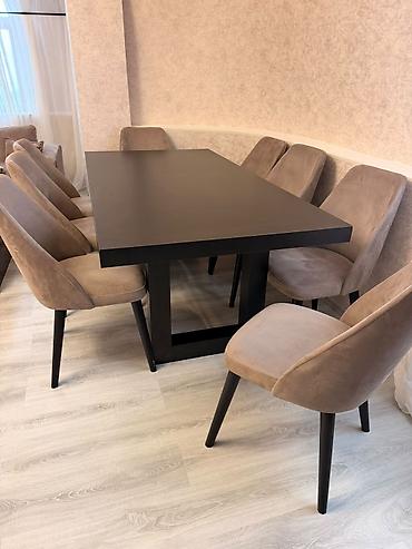 Masa desti. 440azn. İdeal veziyyetde. 8 stulla . Fabrik istehsali