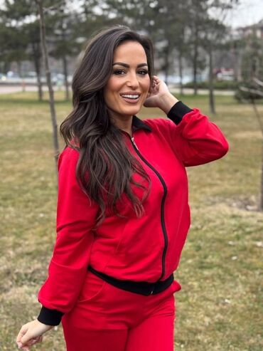 Gornji i donji deo: Nove pamučne komplet trenerke dostupne M do 6XL-sa ranflom ili bez — 2