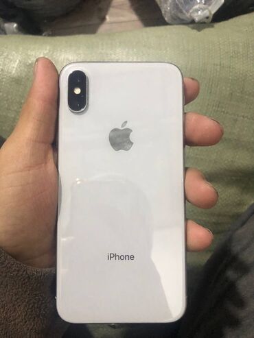 телефон айфон хс: IPhone X, Б/у, 256 ГБ, Белый, Чехол, 100 %