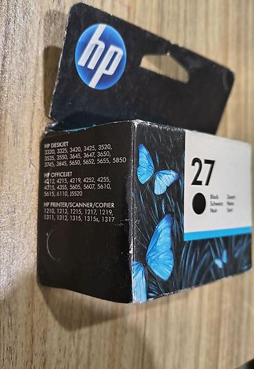 Картриджи: HP printer katrici. 27 qara rəng. yenidir. istifadə olunmayıb — 2
