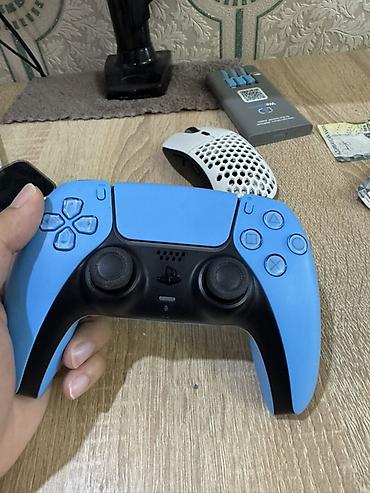 Видеоигры и приставки: Məhsul: Sony PlayStation 5 DualSense simsiz oyun pultu – açıq mavi — 1