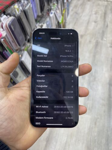 Apple iPhone: IPhone 14 Pro, 128 GB, Deep Purple, Zəmanət, Simsiz şarj, Face ID — 7