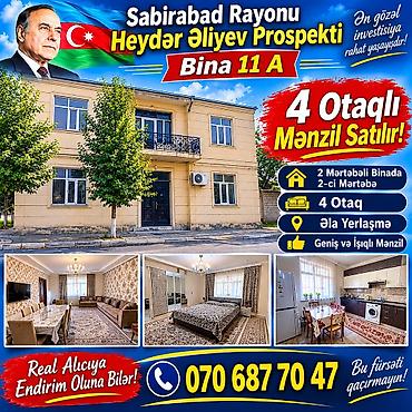 ag neft satisi: Sabirabad rayonu, Heydər Əliyev prospekti, Bina 11A ünvanında 4 otaqlı — 1