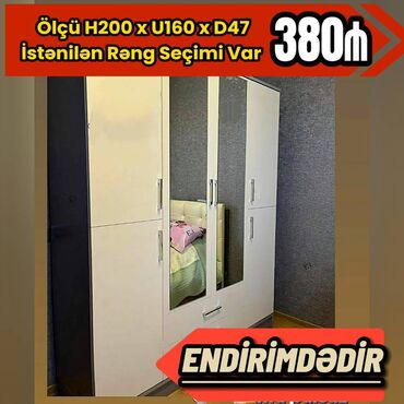 Komodlar: Qarderob, paltar dolabı, Yeni, 4 qapılı, Açılan, Düz dolab, Azərbaycan