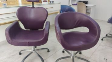 старинная мебель: Bənövşəyi rəngdə salon kresloları - Model: kosmetologiya/gözəllik