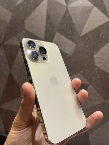 ayfon 2 ci əl ideal vəziyyətdə: IPhone 13 Pro, 128 ГБ, Золотой, Face ID