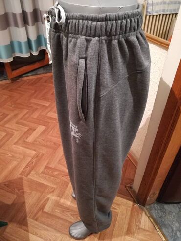 Trenerke: Donji deo trenerke, 4XL (EU 60), 5XL (EU 62), bоја - Crna, Pamuk — 7