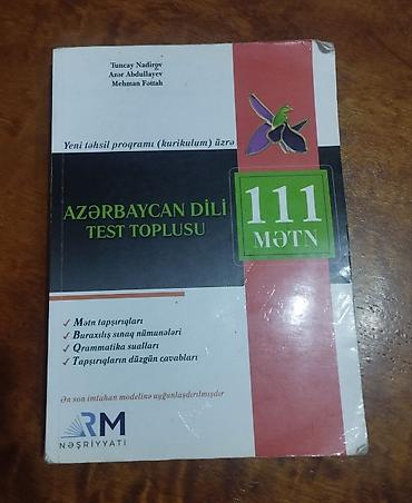 nərd kitabı: Məhsul: “Azərbaycan Dili Test Toplusu – 111 mətn” (Yeni təhsil — 1