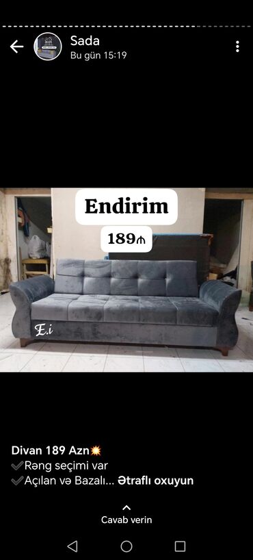 Divanlar: Divan, Yeni, Açılan, Bazalı, Parça, Ödənişli çatdırılma — 26