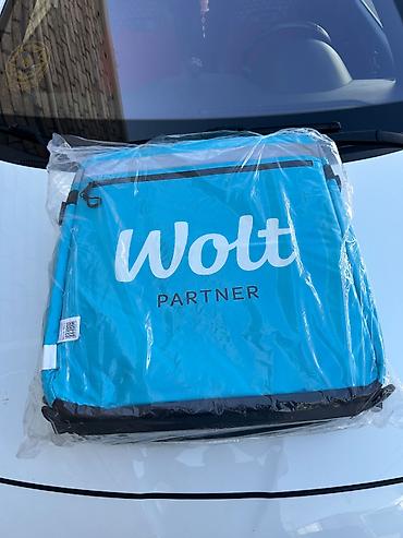 Другое: Wolt Partner istilik-saxlayan çatdırılma çantası - Rəng: açıq mavi — 1