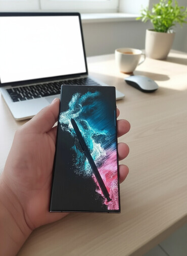 Samsung: Samsung Galaxy S22 Ultra, 128 GB, rəng - Qara, Zəmanət, Kredit, Sensor — 1